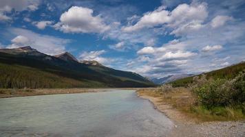 Athabasca River, Jasper National Park, Rocky Mountains, Alberta, Canada photo