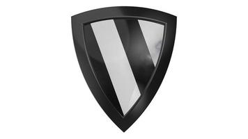 shield black white wood medieval 3d illustration render photo