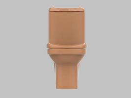 classic isolated seatcloset toilet wc porcelain 3d illustration photo