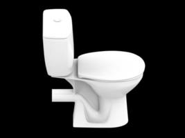 isolated seat lavatory closet toilet bathroom wc porcelain 3d illustration photo