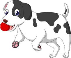 illustration of cute dog cartoon vector