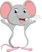 illustration of Cute mouse cartoon vector