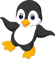 Cute penguin cartoon vector