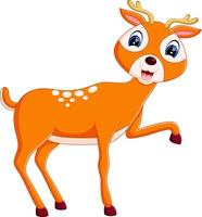 illustration of cute deer cartoon vector