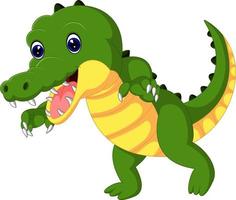 Cute crocodile cartoon vector