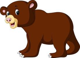 Cartoon funny bear vector