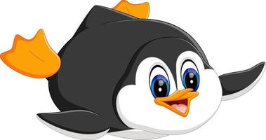 illustration of cute penguin cartoon vector