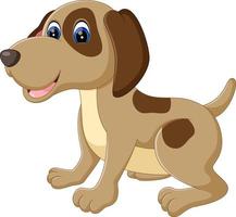 illustration of cute dog cartoon vector