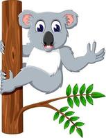 cute baby koala cartoon vector