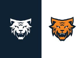 diseño de logotipo de tigre vector