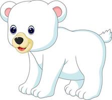 dibujos animados de oso polar vector