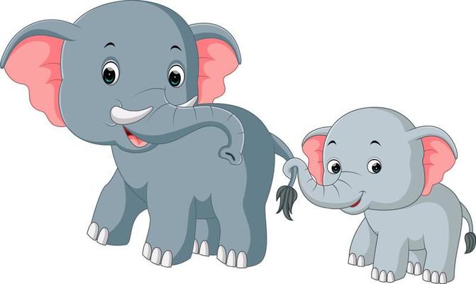 Cute elephant cartoon