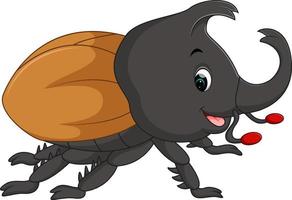 Cartoon stag beetle vector