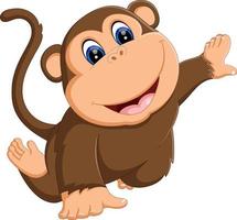 illustration of cute Cartoon monkey vector