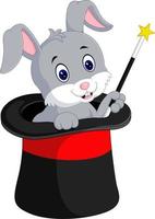 cute rabbit cartoon vector