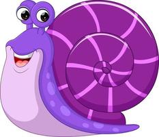 Cute snail cartoon vector