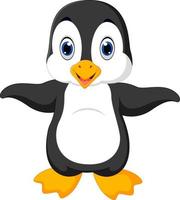 Cute penguin cartoon vector