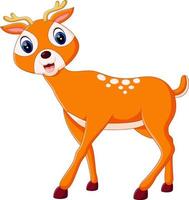 illustration of cute deer cartoon vector