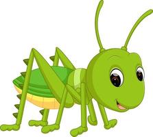 Cartoon funny cricket vector