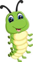 illustration of Cute caterpillar cartoon vector