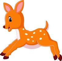 illustration of cute deer cartoon vector