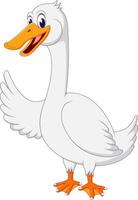 illustration of Cute duck cartoon vector