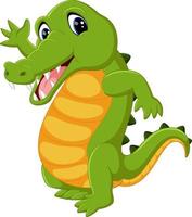 cute crocodile cartoon vector