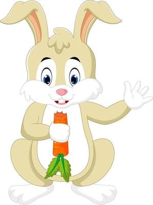 Cute cartoon rabbit
