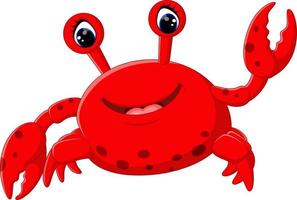 illustration of Cute crab cartoon vector