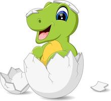 illustration of Cute dinosaur cartoon vector