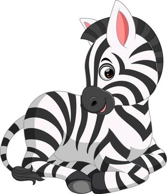 Cute zebra cartoon