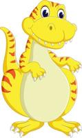 Cute dinosaur cartoon vector