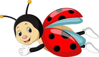 cute Ladybug cartoon vector