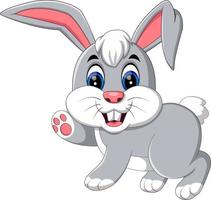 illustration of cute rabbit cartoon vector