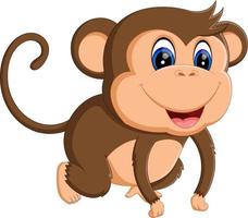 illustration of Cartoon monkey vector
