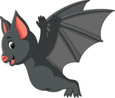 Cute bat cartoon vector