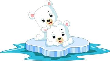 Polar bear cartoon vector