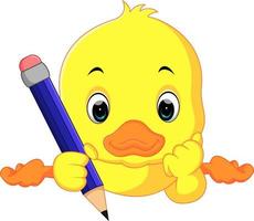 cute duck cartoon vector