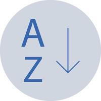 A to Z Isolated Vector icon which can easily modify or edit