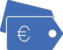 icono de vector aislado de etiqueta euro que puede modificar o editar fácilmente