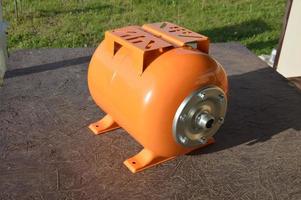 Installation of a hydraulic tank for water supply systems photo
