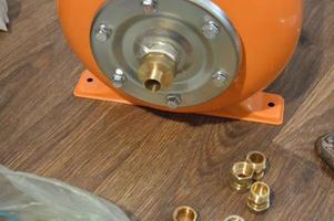 Installation of a hydraulic tank for water supply systems photo