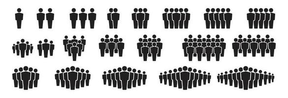 Team icons set. People .Group of people icons. Vector illustration