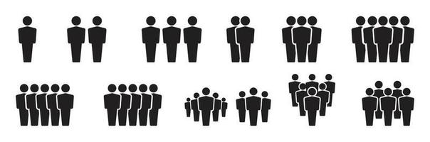 Team icons set. People .Group of people icons. Vector illustration