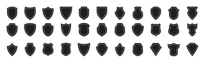 Shield icons set protect shield vector set shield security icons