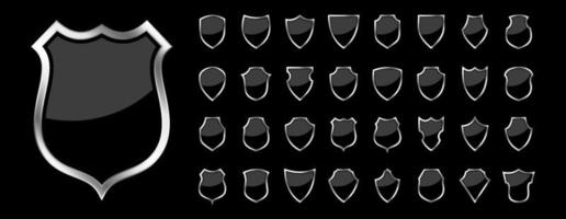 Shield icons set protect shield vector set shield security icons