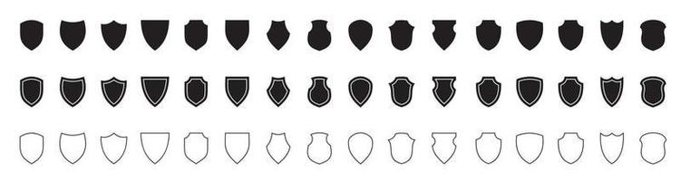 Shield icons set protect shield vector set shield security icons