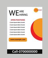 We are hiring banner vector