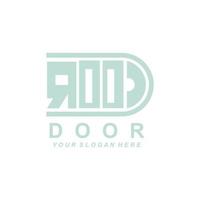 Home Door Logo, Home Interior icon design vector