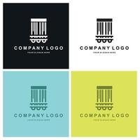 logo letter U corporate brand design, vector font illustration